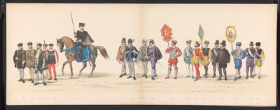 Maskerade der Leidener Studenten, 1875 (Platte 2) von Gerardus Johannes Bos