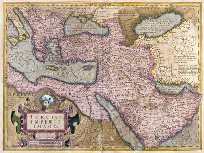 Türkei, Balkan, Nordostafrika, Arabien und der Nahe Osten (Gravur) von Gerardus Mercator