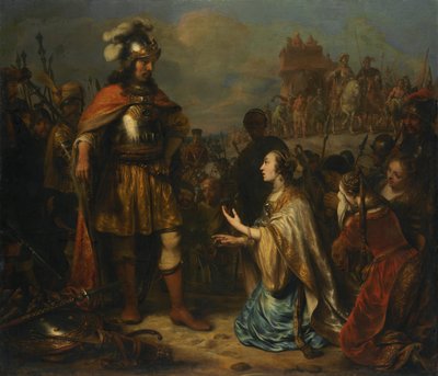 Alexander und die Frauen des Darius von Gerbrand van den Eeckhout