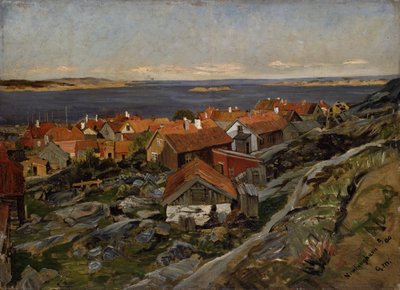 Blick auf Nevlunghavn von Gerhard Munthe