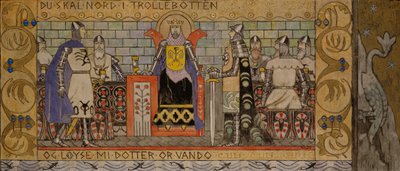 Åsmund in der Königshalle von Gerhard Munthe