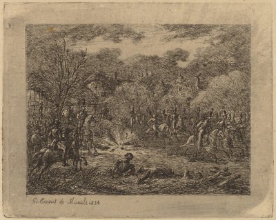 Explosion einer Granate von Gerhardus Emaus de Micault