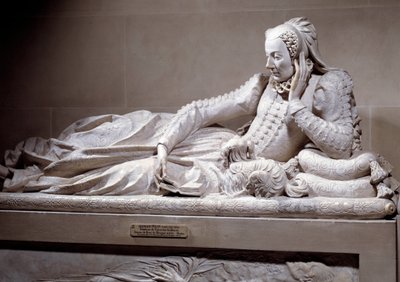 Grabdenkmal: Grab mit Abbild von Jeanne Valentine Balbiani (1518-1572), Ehefrau von Kardinal Rene de Birague (1506-1583), Kanzler von Frankreich. Marmorskulptur von Germain Pilon (1535 - 1590), um 1573. Paris, Musée du Louvre von Germain Pilon