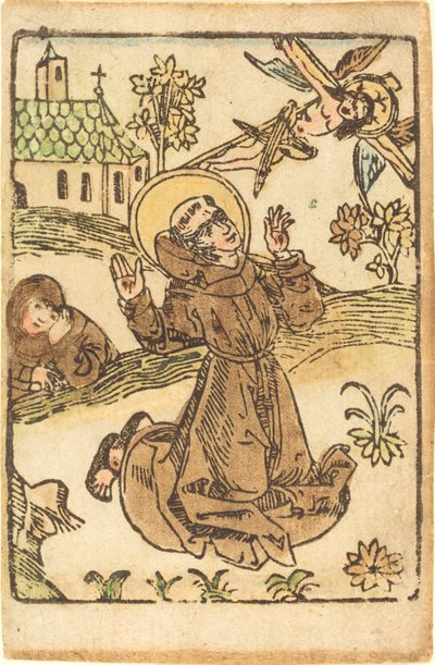 Heiliger Franziskus empfängt die Stigmata von German 15th Century