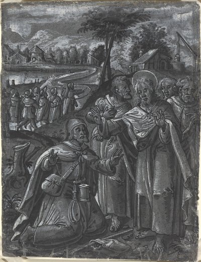Christus im Streitgespräch mit den Ärzten [recto] von German 16th Century