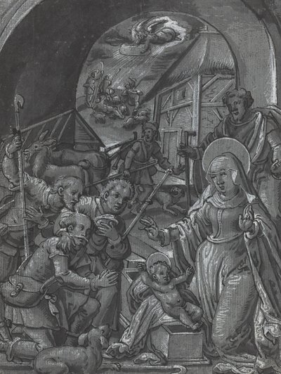 Die Geburt Christi [verso] von German 16th Century