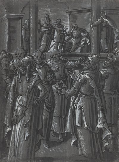 Der Hohepriester vor Pilatus [verso] von German 16th Century