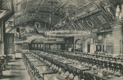 München, Hofbräuhaus. Postkarte gesendet am 11. März 1913. von German Photographer