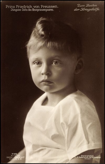 Prinz Friedrich von Preußen, Porträt, Liersch 7181 von German Photographer