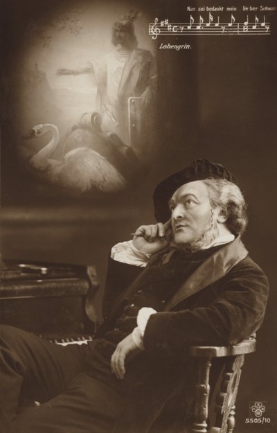 Simuliertes Porträt von Richard Wagner (s/w Foto) von German Photographer