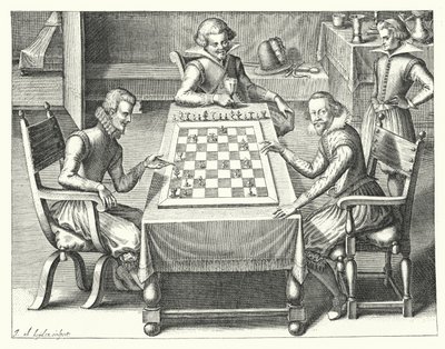Ein Schachspiel von German School