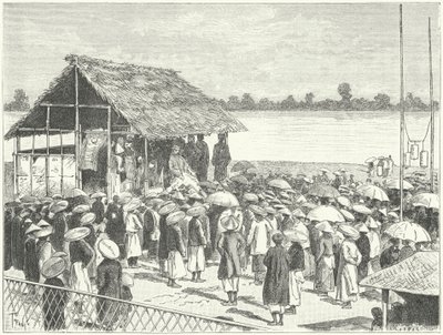 Ein Theater in Annam (Stich) von German School
