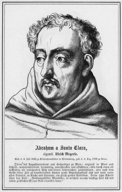 Abraham a Santa Clara, eigentlich Ulrich Megerle von German School