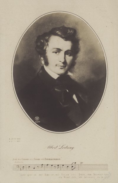 Albert Lortzing, deutscher Komponist, Schauspieler und Sänger von German School