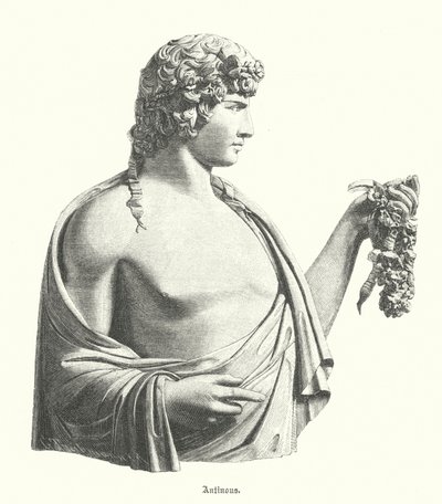 Antinous, griechischer Jüngling und Favorit oder Liebhaber des römischen Kaisers Hadrian von German School