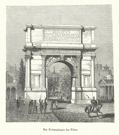 Titusbogen, Rom (Stich) von German School