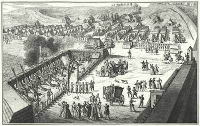 Artillerie-Feuerübung, Nürnberg, 1733 (Stich) von German School
