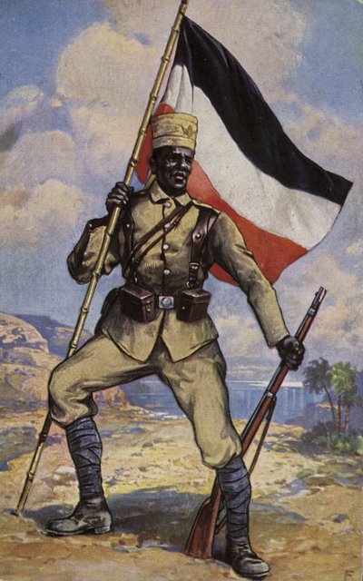 Askari, Kolonialsoldat aus Deutsch-Ostafrika im Ersten Weltkrieg von German School