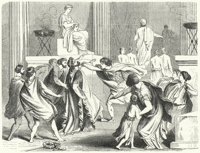 Ermordung von Philipp II. von Makedonien, 336 v. Chr. von German School
