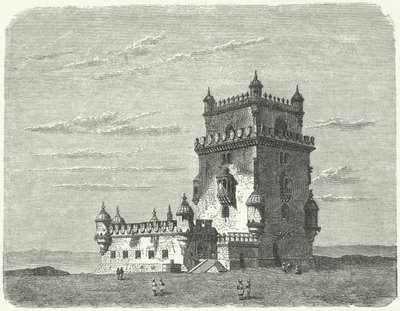Turm von Belém, Lissabon (Gravur) von German School