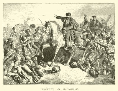 Blücher bei Waterloo von German School