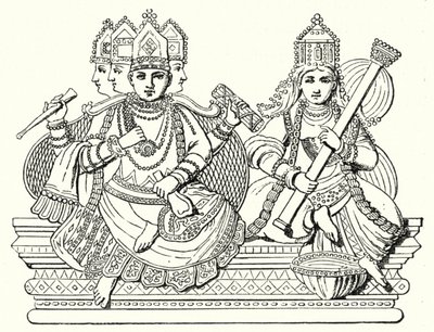 Brahma und Saraswati von German School