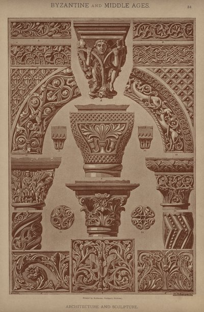 Byzantinisches und Mittelalterliches, Architektur und Skulptur von German School