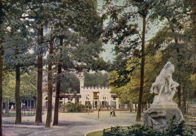 Kamelhaus, Zoologischer Garten Berlin, Deutschland (Farblithografie) von German School
