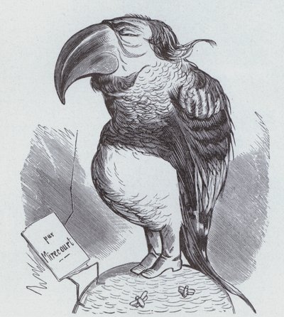 Karikatur von Napoleon III. von Frankreich als Papagei von German School