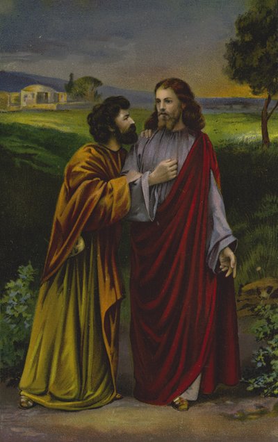 Christus und Judas Iskariot von German School