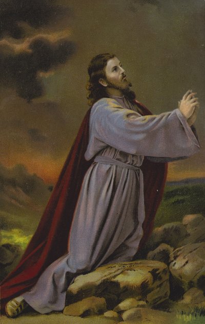 Christus kniend von German School