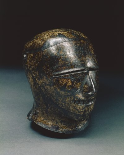 Geschlossener Schaller mit groteskem Gesicht oder Schembart-Visier, Nürnberg, ca. 1500 von German School