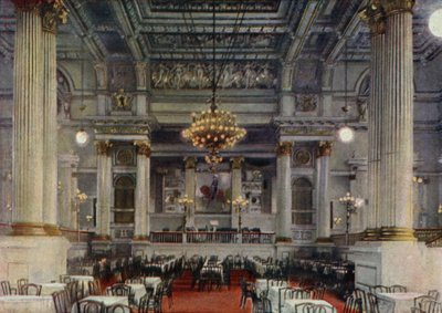 Konzertsaal, Zoologischer Garten Berlin, Deutschland (Farblithografie) von German School