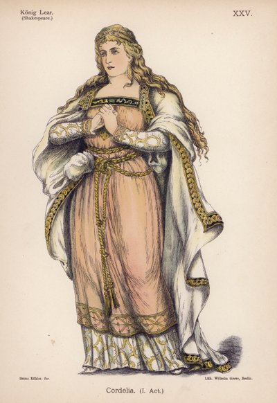 Cordelia, aus Shakespeares König Lear von German School