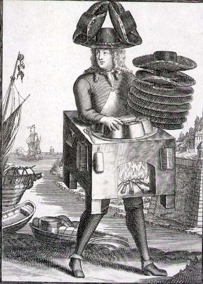 Kostüm für einen Hutmacher, veröffentlicht von Gerard Valck, ca. 1690 von German School