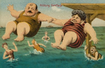 Paar rutscht auf Fett aus und fällt ins Wasser von German School