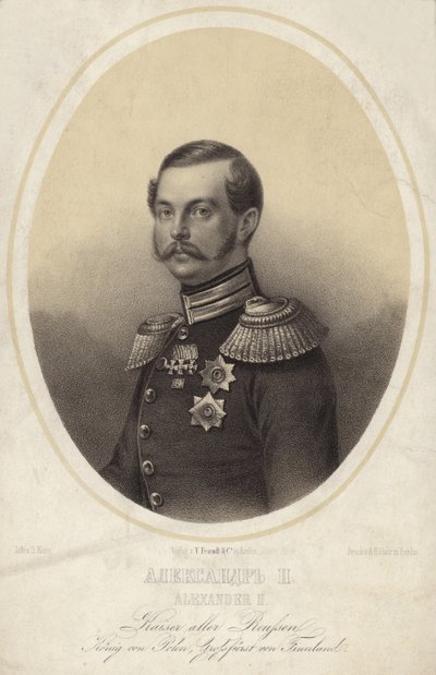 Zar Alexander II. von Russland von German School