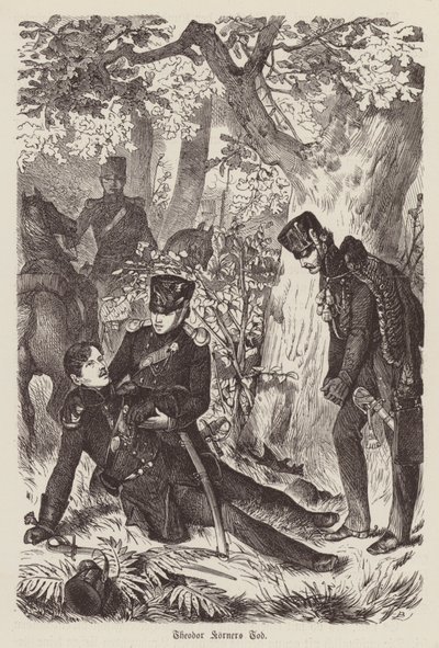 Tod des deutschen Dichters und Soldaten Theodor Körner von German School