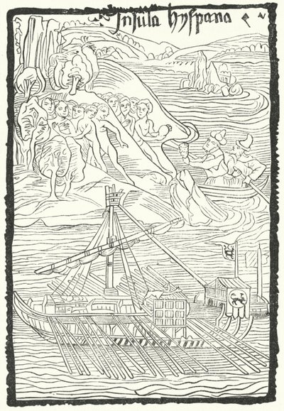 Entdeckung der Insel Hispaniola durch Christoph Kolumbus von German School