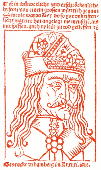 Dracula (Vlad Tepes), 1491 von German School