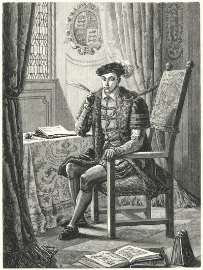 Eduard VI., König von England (Gravur) von German School