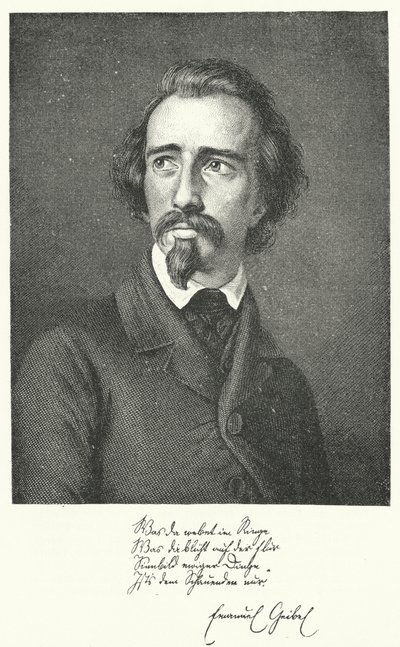 Emanuel Geibel, deutscher Dichter und Dramatiker von German School