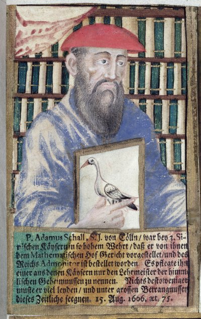 Pater Adam Schall von Bell (1591-1666) in chinesischer Tracht von German School