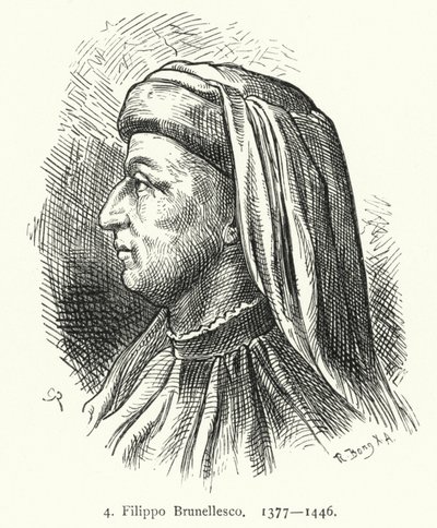 Filippo Brunelleschi, italienischer Architekt und Ingenieur von German School