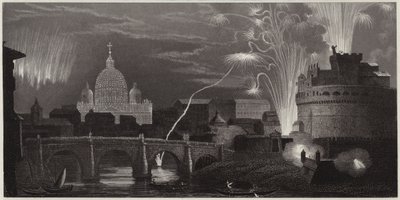 Feuerwerk in Rom, Italien von German School