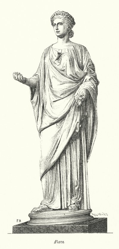 Flora, römische Göttin der Blumen und des Frühlings von German School