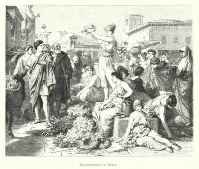 Blumenmarkt in Athen, Antikes Griechenland von German School