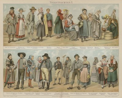 Volkstrachten von German School