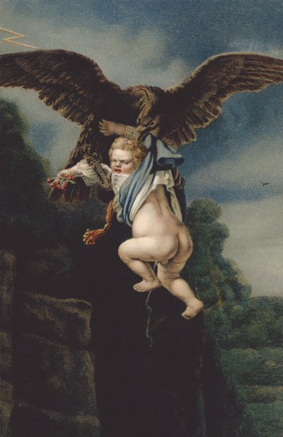 Ganymed in den Klauen des Adlers von German School