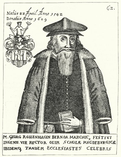 Georg Rollenhagen, deutscher Dramatiker (Stich) von German School